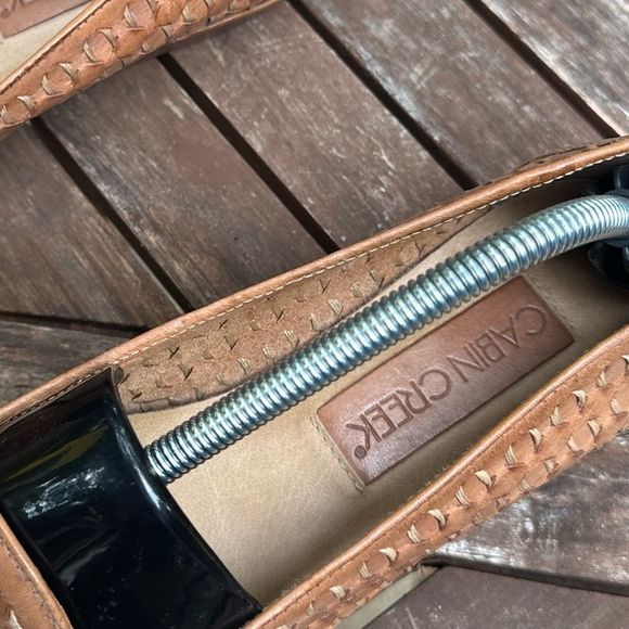 Cabin Creek Brown Leather Woven Loafers - Picture 8 of 10